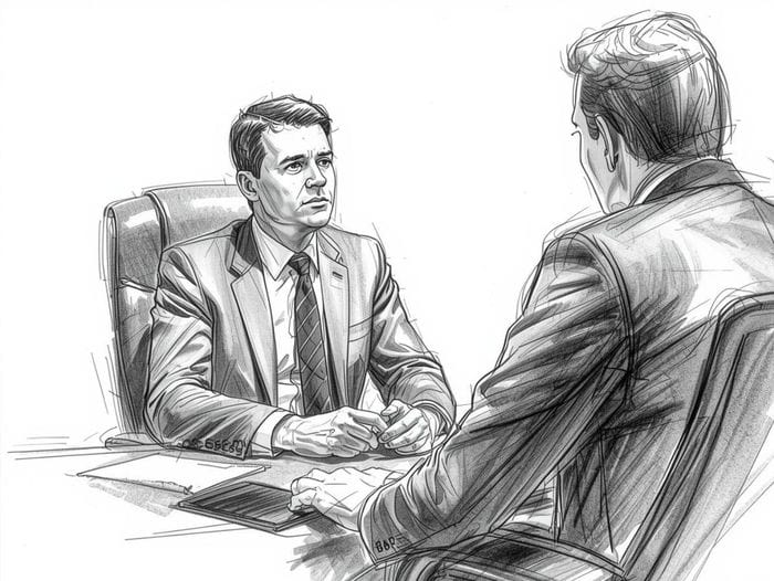 business owners financial adviser meeting Illustration of a financial adviser meeting with a business owner, symbolizing tailored financial planning and exit strategy guidance.